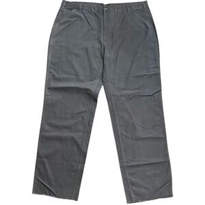New Oobe Work Pants Men's Charcoal Gray 48 Cotton Carpenter Style Unhemmed